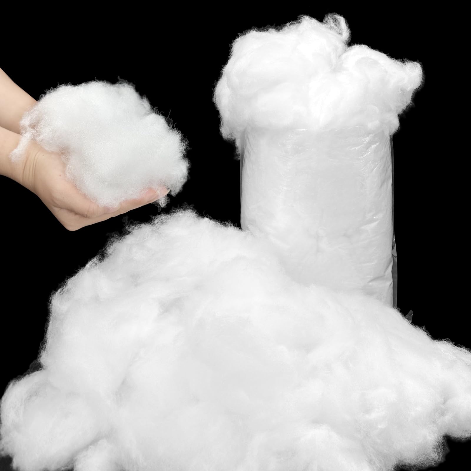 Christmas Fake Snow Decor, Fluffy Artificial Snow Fake Snow Decoration, Flame Resistant Indoor Cotton Snow Blanket for Xmas Village, Nativity, Xmas Tree, Crafts, Photo Prop, Xmas Decorations (1.1lb)