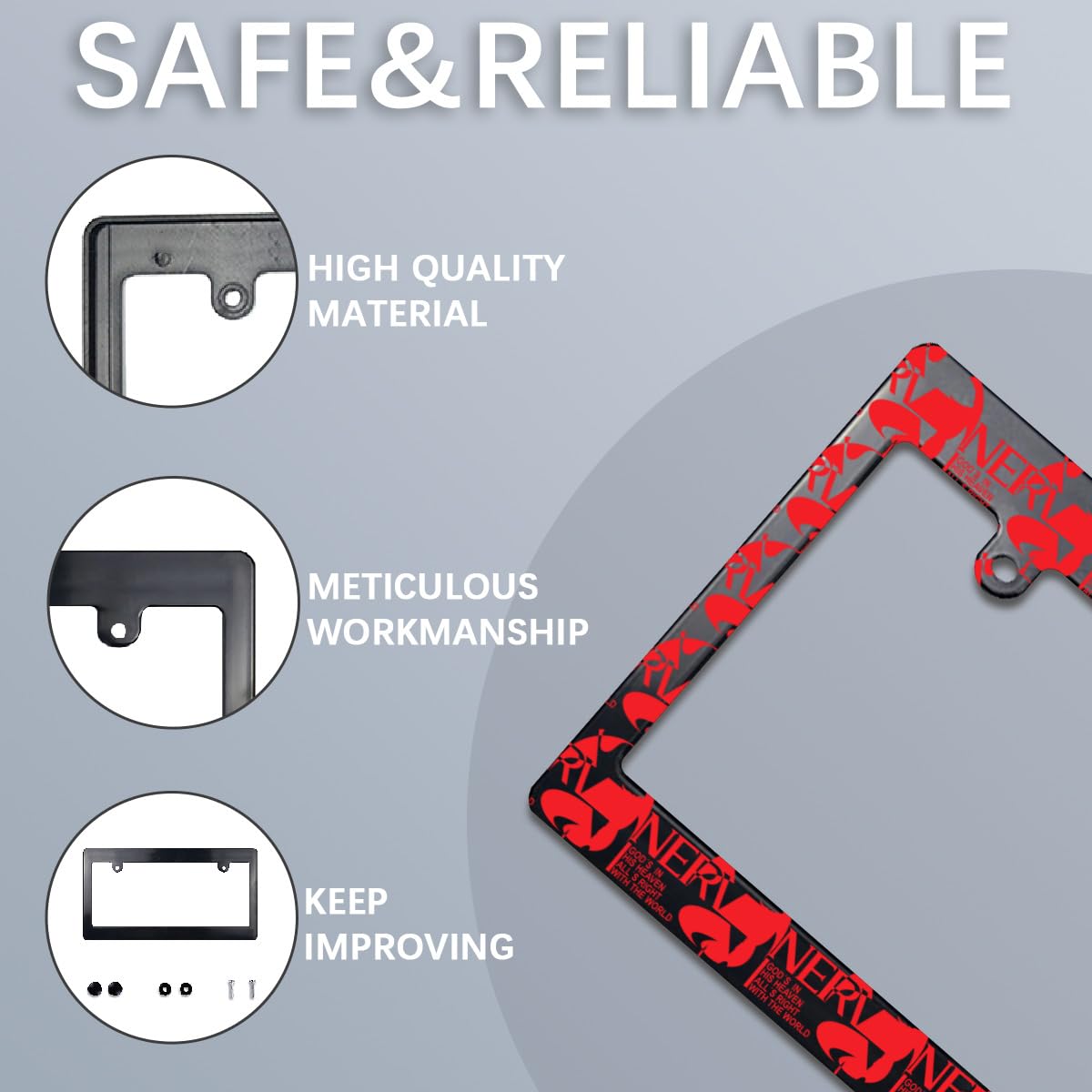 Amazon.co.jp: ナンバープレートフレーム 2枚入り 新世紀