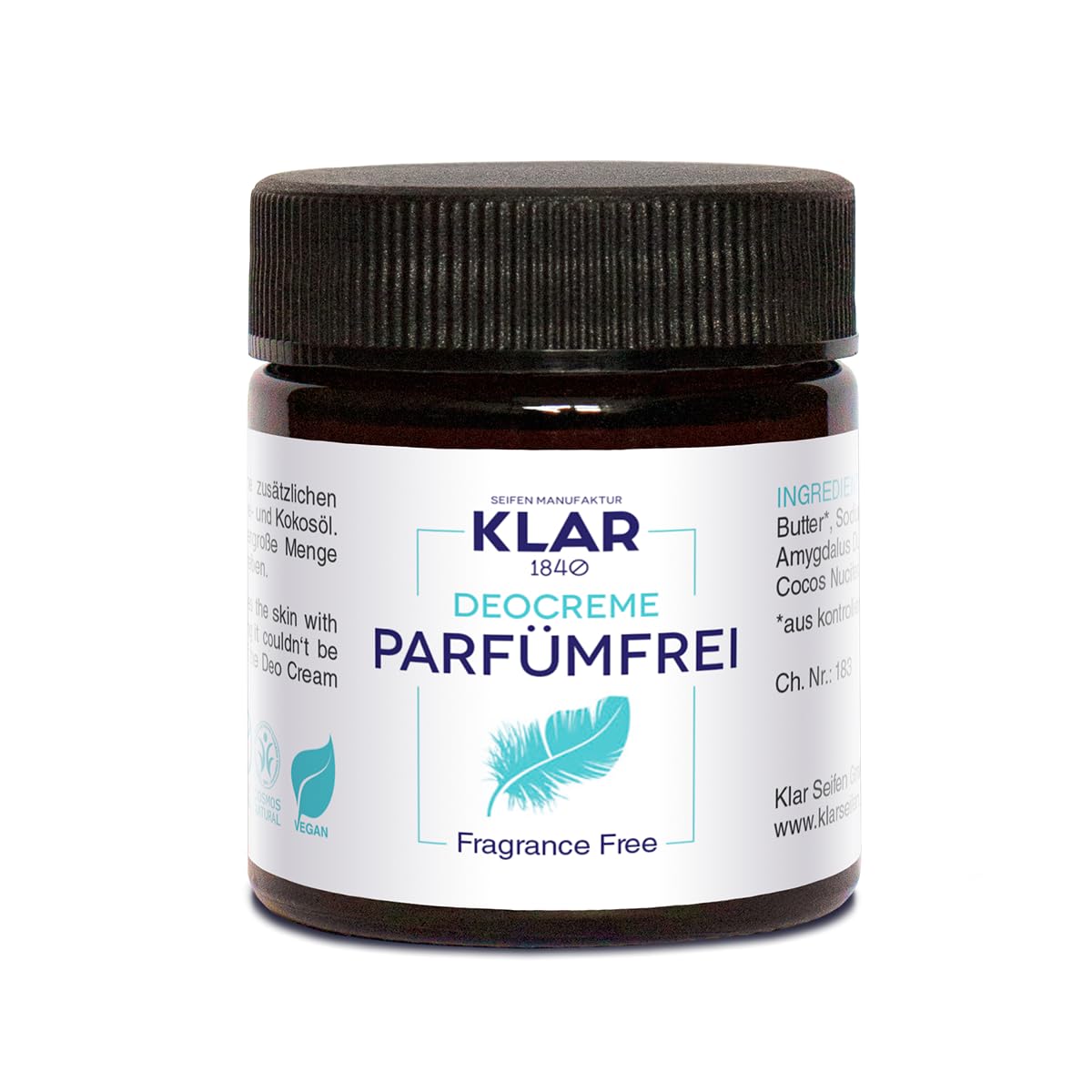 Klar's – krem dezodorant – bez substancji zapachowych