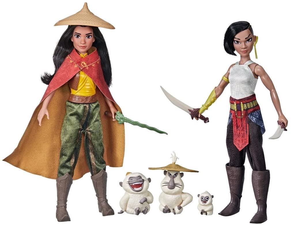 Disney Raya & the Last Dragon Playset - w zestawie Raya, Namaari i Ongis wraz z akcesoriami - 10-częściowy zestaw
