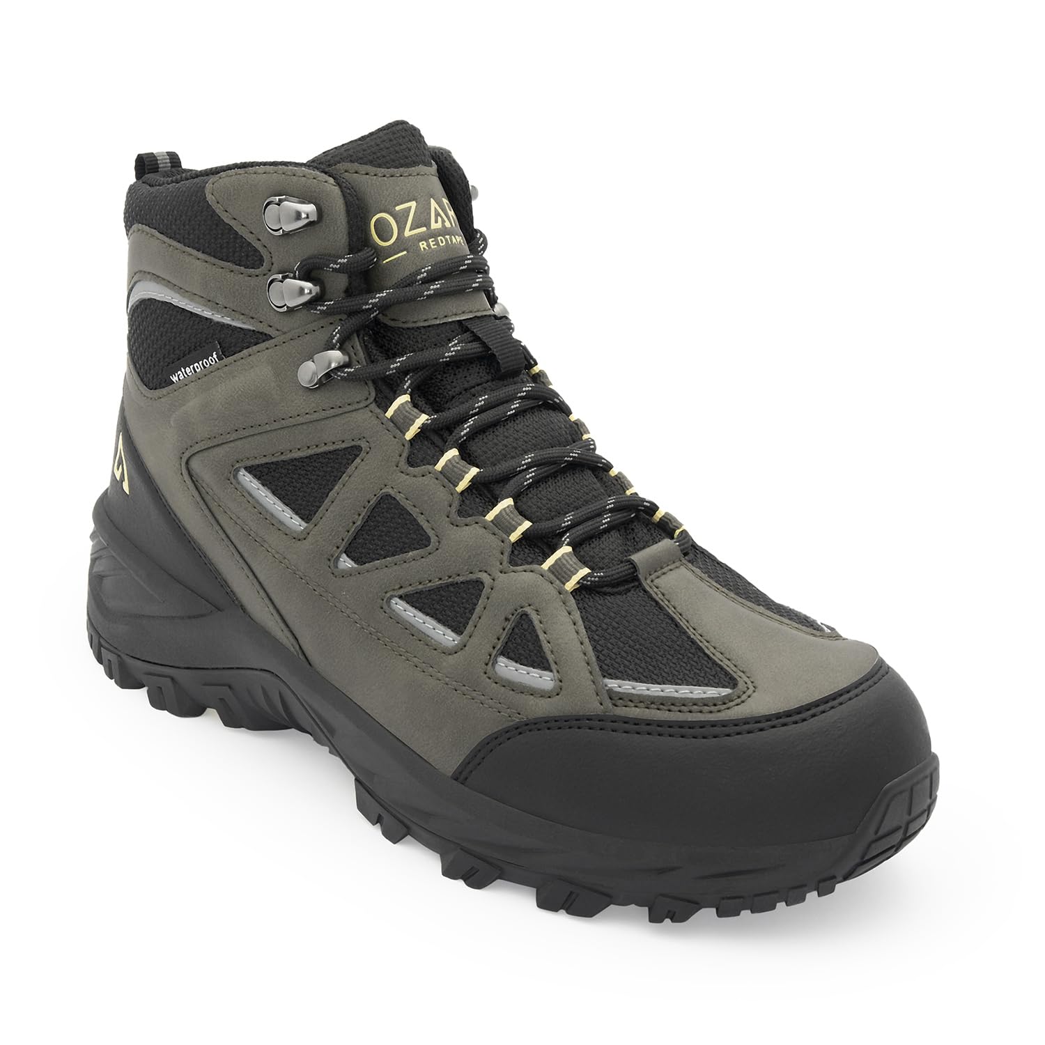 Red Tape Ozark Green & Black Trekking Shoes for Men | High-Top Outdoor-image-33