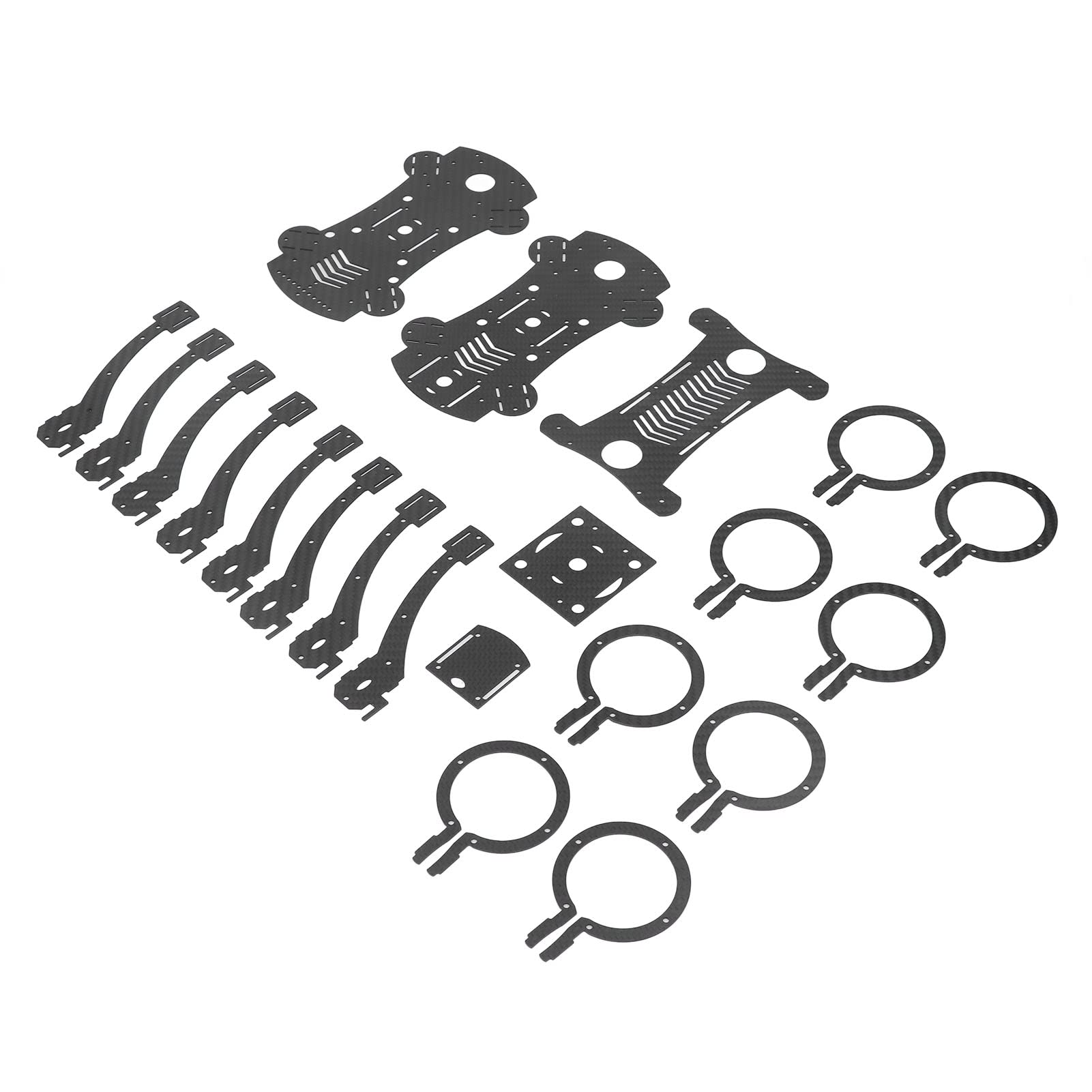 Zestaw ramy drona F450 z włókna węglowego, zestaw ramy quadcopter 450 mm, 4-osiowa ogniwa z włókna węglowego do drona RC z wentylatorem kanałowym 50 mm