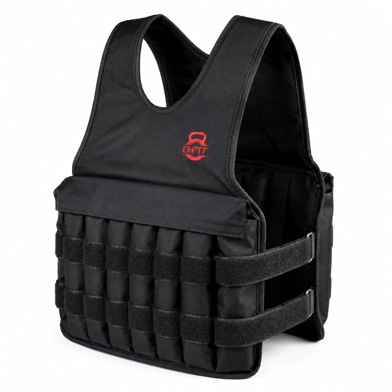 B Fit Weighted Vest Jacket (20 Kg, Black)-image-36