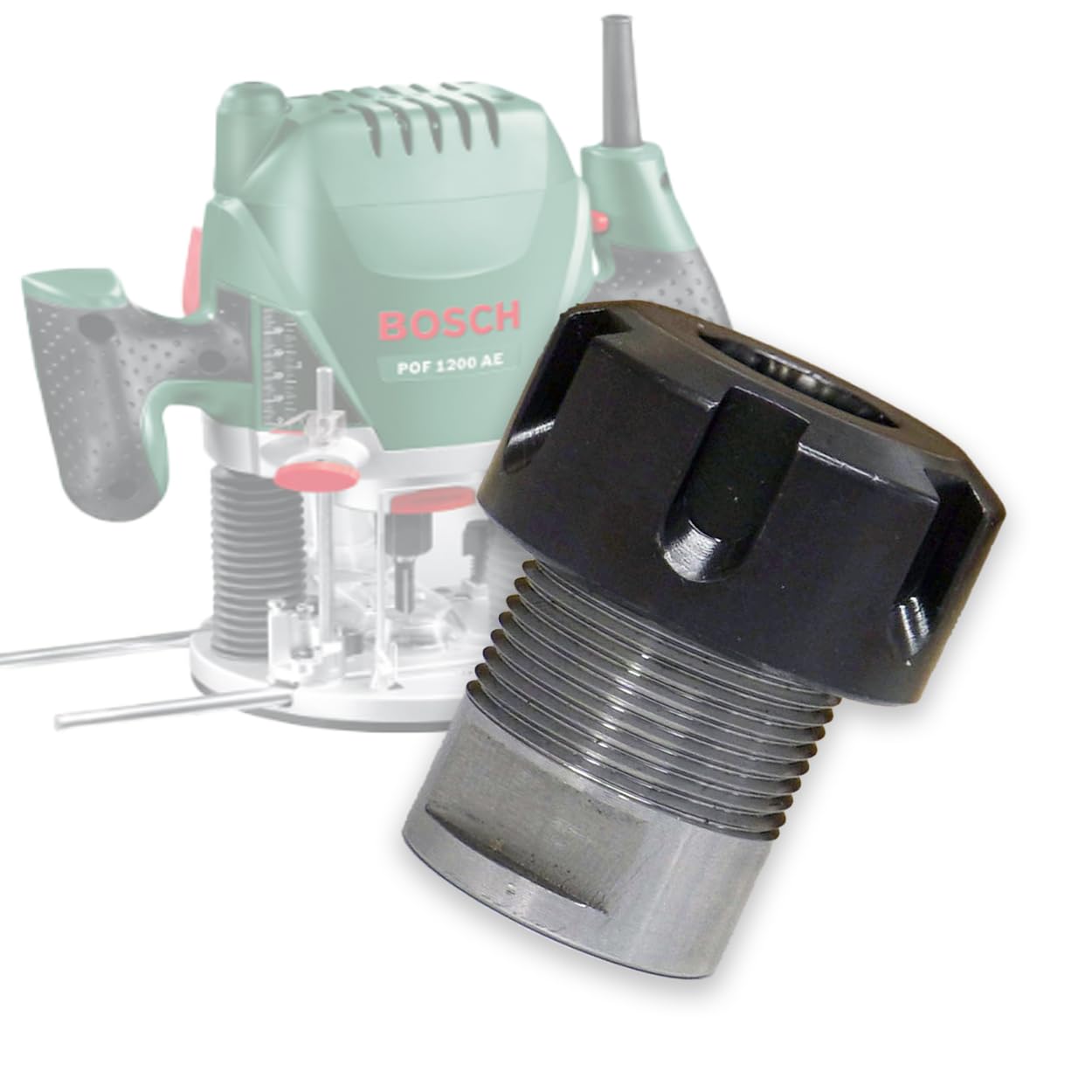 Fraiser Mandrino compatibile con fresatrice verticale Bosch POF 1200-1400 ER20 con attacco 12mm per fresatura del legno - accessori frese legno