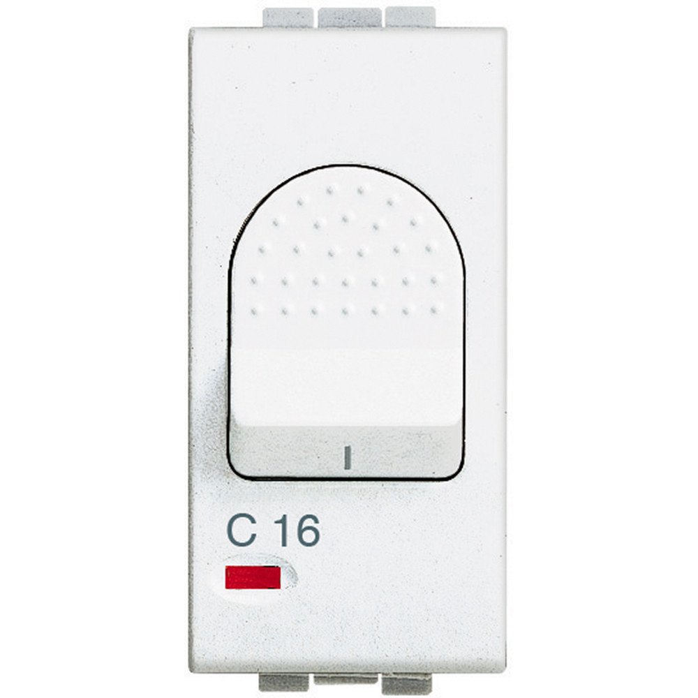 Interruptor automático magnetotérmico16A 1 módBTICINO LivinglightN4301/​16 Blanco