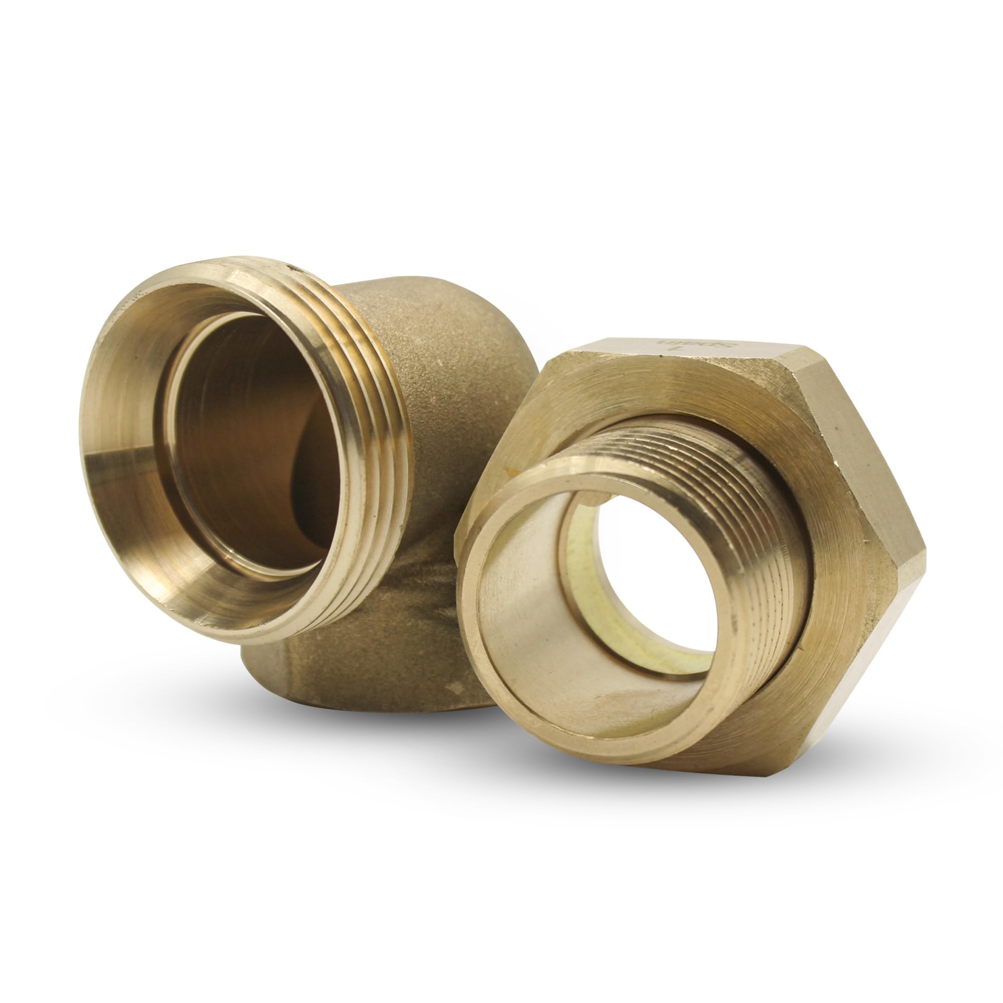DOJA Barcelona | Raccordo angolare a 90 gradi | 3/4 pollici | M-H | 1 confezione | Raccordo ad angolo di 90 gradi con raccordo e O-ring | angolo in ottone | anello di tenuta | per tubo rubinetto da