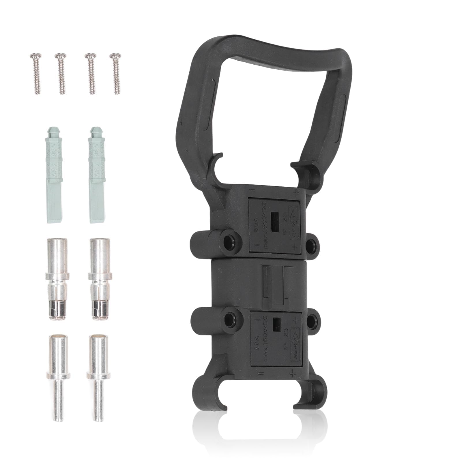 Connettore Rapido Per Batterie, Connettore Di Alimentazione Per Carrelli Elevatori 80A Spina Maschio/femmina A Sgancio Rapido Per Ricarica Batterie Con Terminale Per Apparecchiature Elettriche