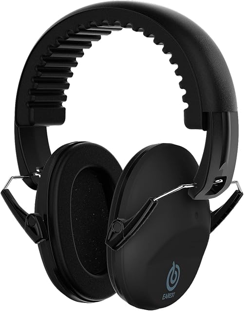 EAREST Baby Kids Ear Defenders Earmuffs Noise Cancelling Headphones NRR 20dB Noise Reduction Children Safety Ear Muffs Protectors Foldable Padded Ear Cups Shooting Hunting Hearing Protection