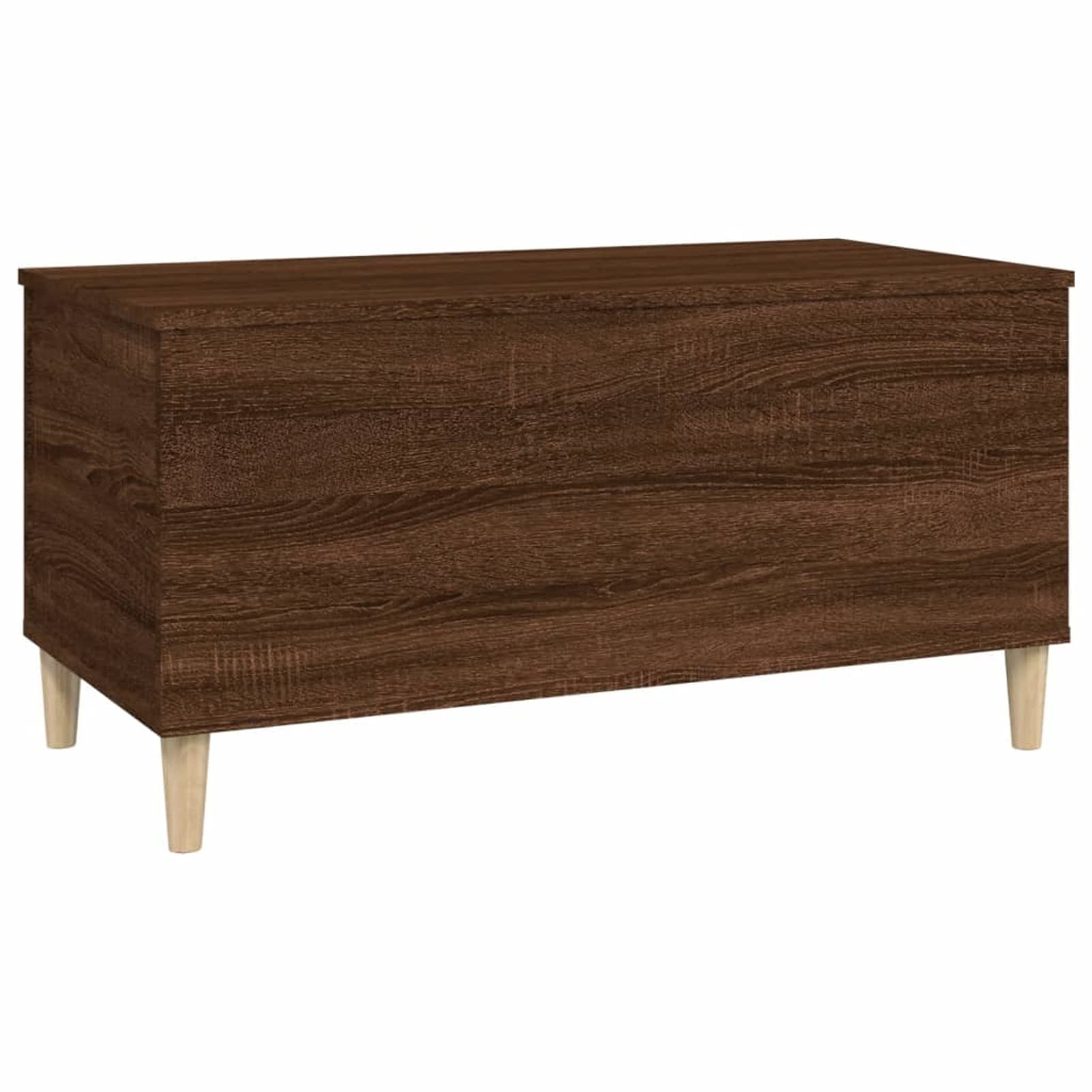 Homgoday Tavolino da caffè in rovere marrone, 90 x 44,5 x 45 cm, tavolino da caffè, tavolino da tè, per soggiorno, sala d'accoglienza degli ospiti, camera da letto e ufficio, mobili 983