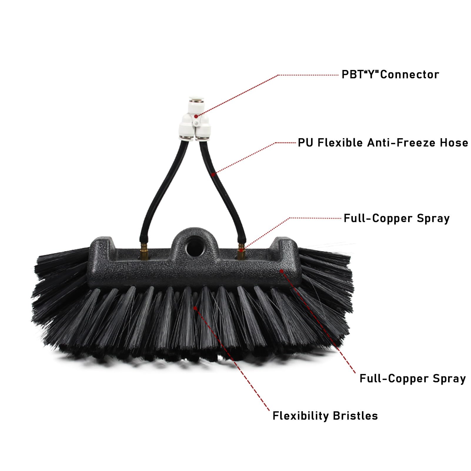 Productos de Limpieza, Kit de Limpieza de Ventanas de 9 m/30 pies, Poste de Suministro de Agua/Manguera, Equipo de Cepillo de Limpieza de Ventanas, Limpieza de Paneles solares y fo