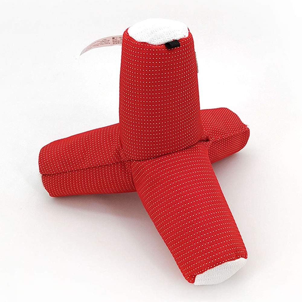 AXEN Cute Sea Dog Toy, Durable Squeaker for Interractive Chewers, Pillar Red