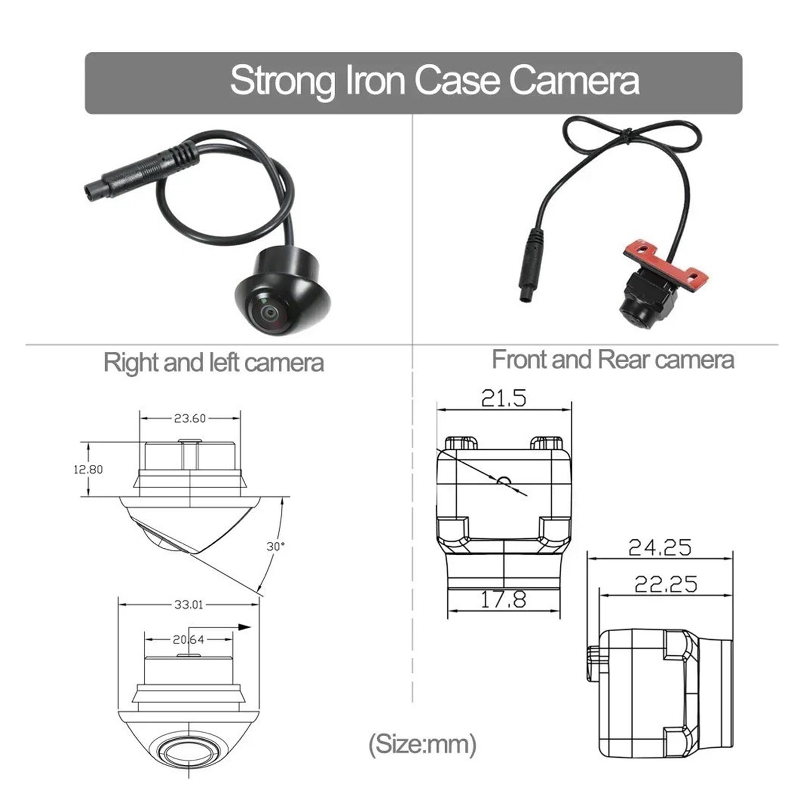 Auto 3D Ai 360 Surround View Kamerasystem 1080P Mit Kalibrierungstuch / 64G USB Schocksensor Autokamera
