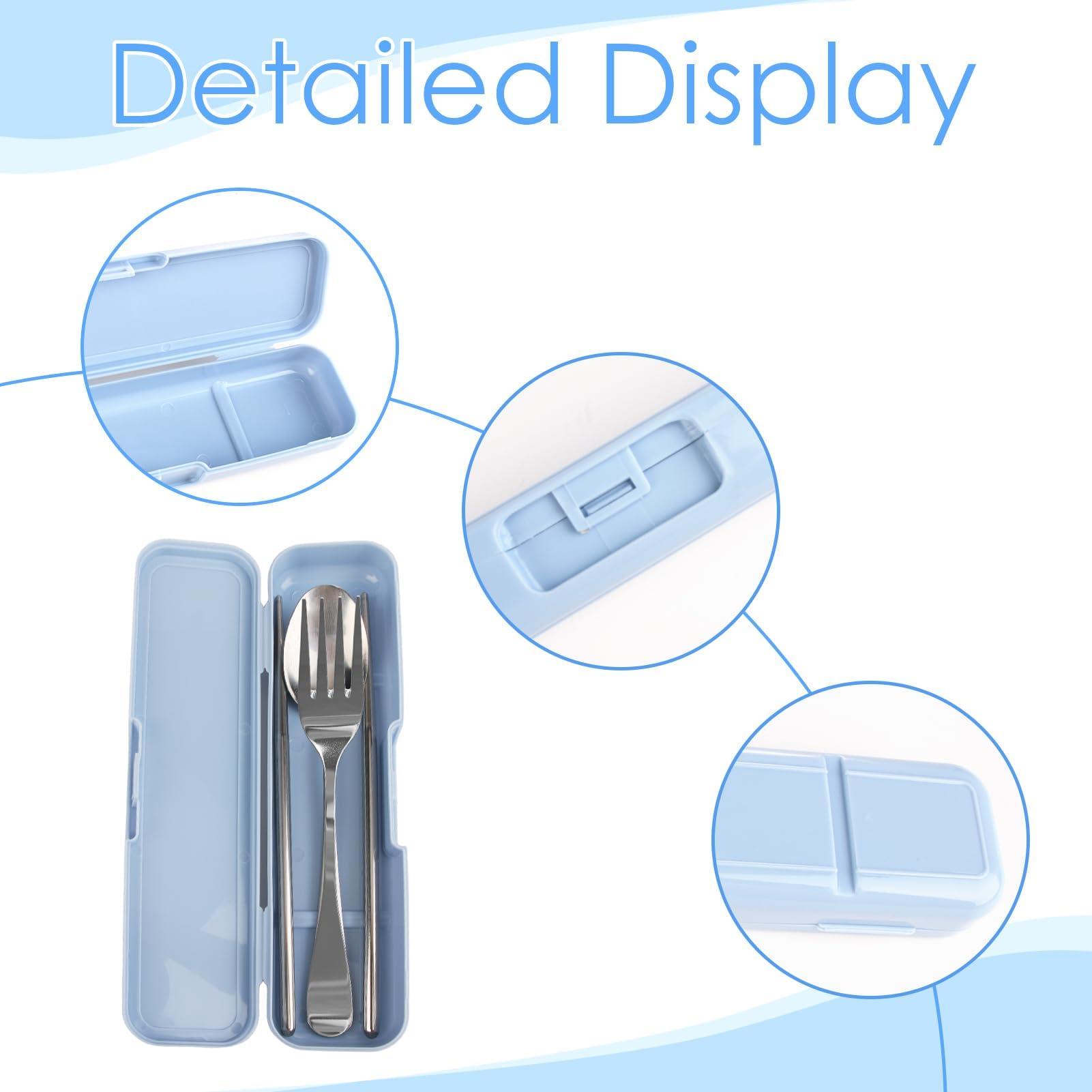 Custodia Portatile Per Posate EODKSE - Astuccio Da Viaggio Eco, Per Campeggio E Ufficio - Foto 14