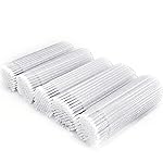 ZYIGYI 500 Pcs Disposable Micro Applicator Brush for Eyelash Extension, Microswabs Lips Mascara Wands White