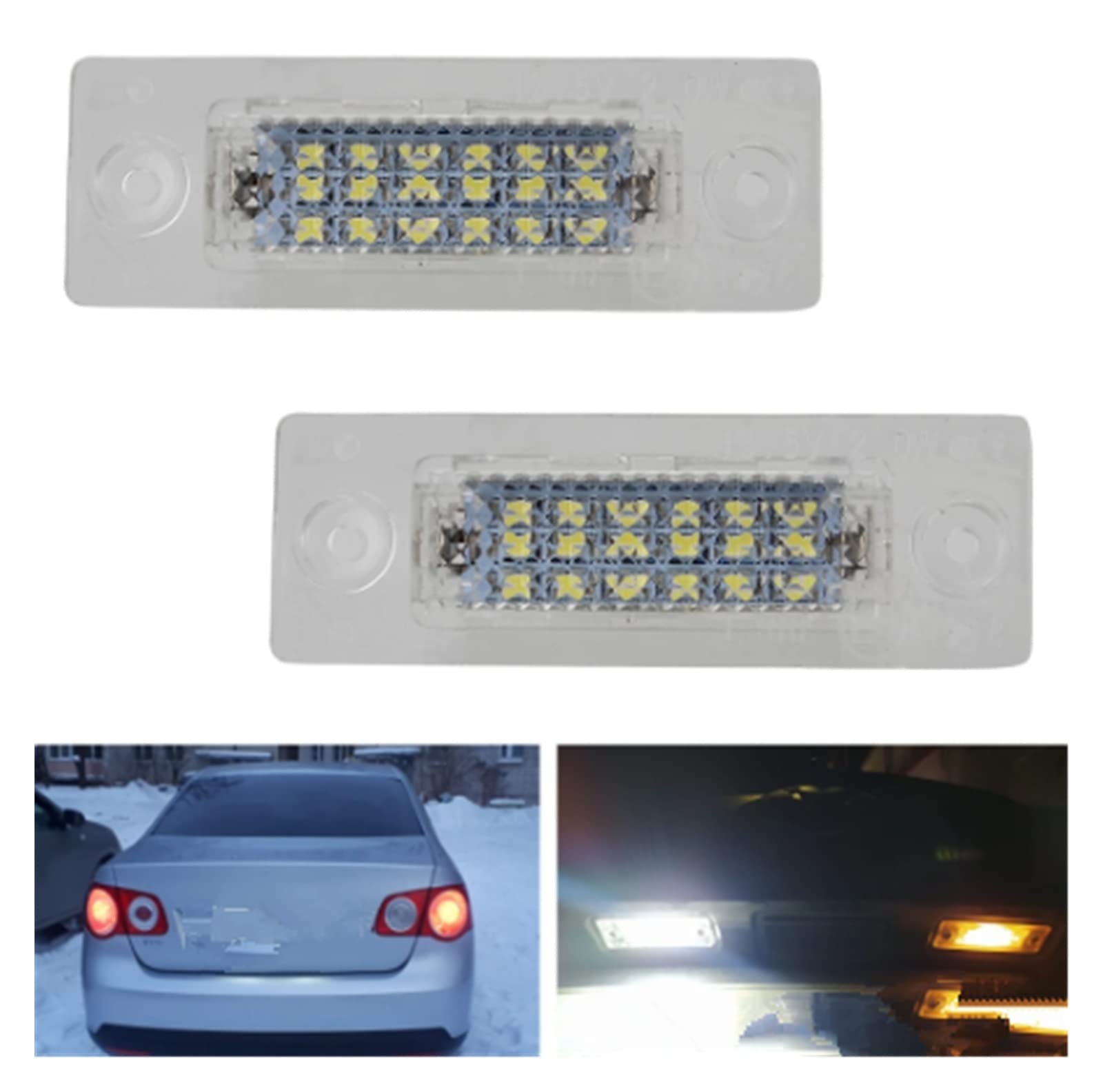 Luce del Freno 18 Luci Targa per Auto A LED Canbus Nessun Errore 12V Lampada Targa per Mk5 2005-2010