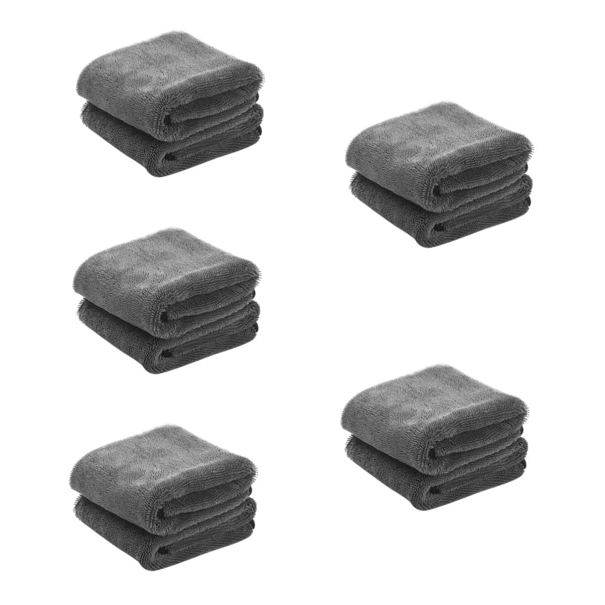 ULTECHNOVO 5piezas Toalla De Lavado De Coches Absorbente Paño De Limpieza Multifuncional para Secado y Lavado De Vehículos para Superficies Interiores y Exteriores