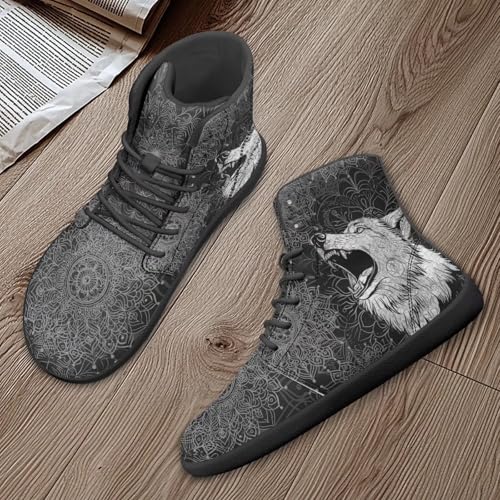 Binienty Wide Box Barefoot Shoes Men Women Wolf High Top Minimalist Ankle Boots Anti Skid Zero Drop Sole4