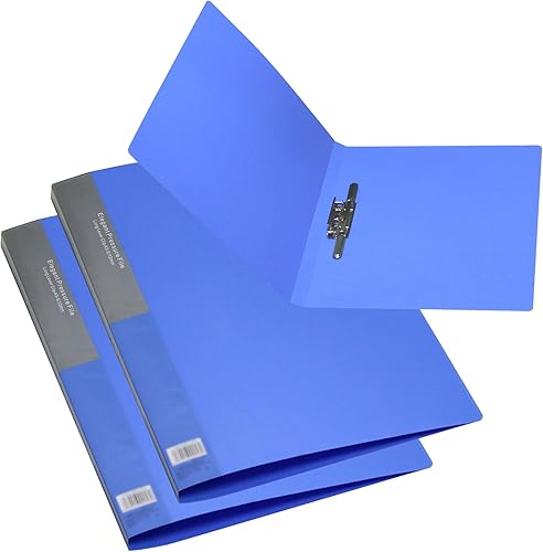 Miniatura 1 de Paquete de 2 carpetas de plástico sin perforaciones de 11 x 17 pulgadas, carpeta de archivos de un solo clip, portapapeles de 17 x 11 pulgadas con