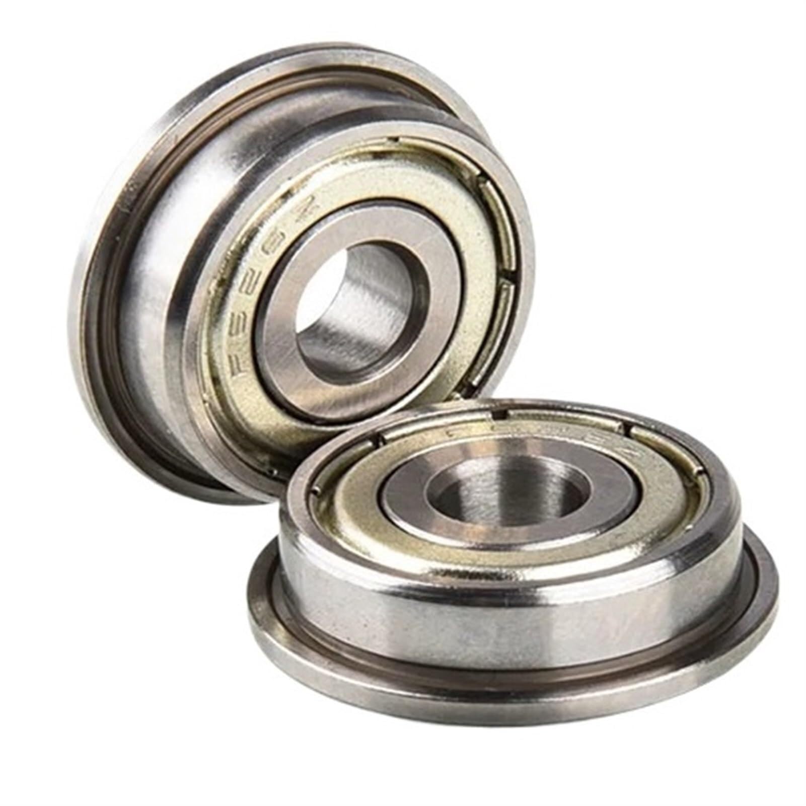 Bearing, Deep Groove Ball Bearing 1 PC with Flange F6200 6201 6202 6203 6204 6205 6206ZZ/2RS Wear Resistance(F6203-ZZ 17x40x12mm)
