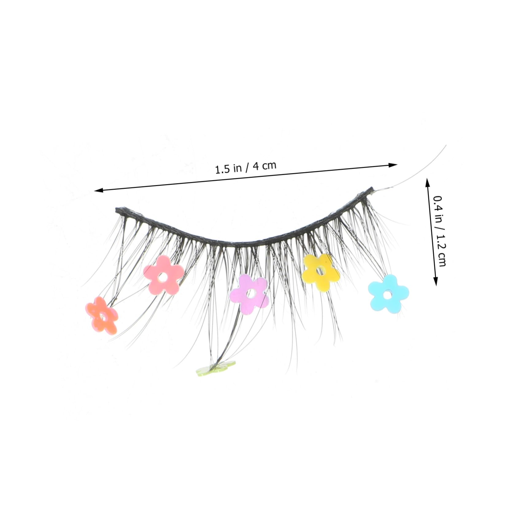 DOITOOL 12paare Und Blumendesign Wimpern Wiederverwendbare Natürliche Falsche Wimpern Mit Pailletten Für Strahlende Augen-make-up-looks