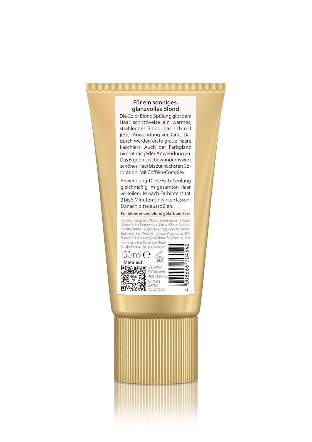 Plantur 39 Color Blond odżywka do włosów – 2 x 150 ml – odświeżająca odżywka do włosów dla kobiet – dla lepszego rozczesywania – do włosów blond