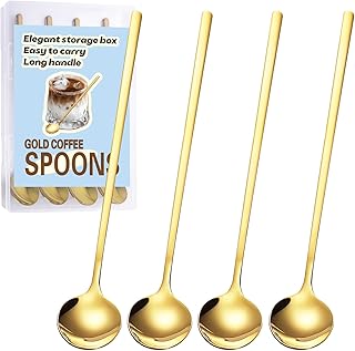 YALLMISYWELL Gold Long Handle Coffee Spoons