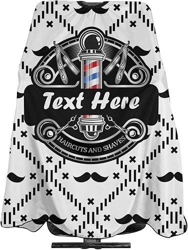 Capa de peluquería impermeable personalizada, añade tu texto fotográfico, capa personalizada para corte de pelo de peluquería para hombres, capa de