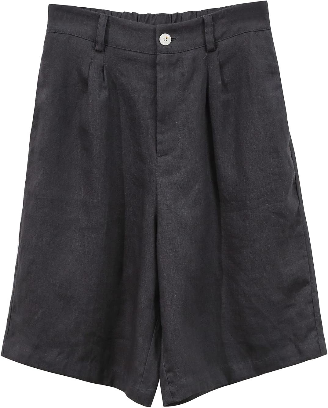 Amazhiyu Women's 100% Linen Casual Bermuda Summer Lounge Shorts High Waisted - Image 4