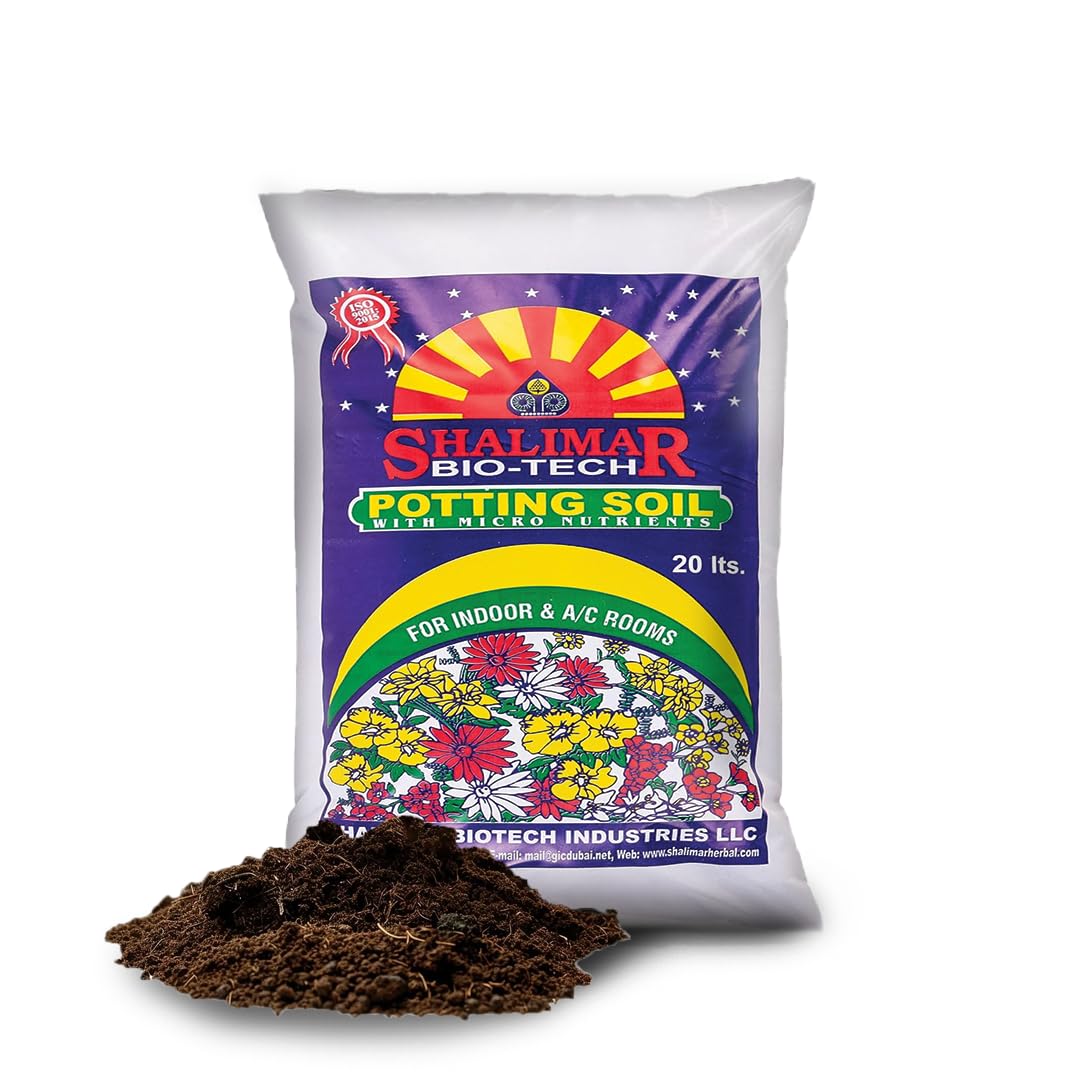 Shalimar Potting Soil (20L) Organic Soil Green Pro/Organic Plant With Micro Nutirients For Indoor And Outdoor Plants For Home - General Purpose Plantsoil - 20 Ltr