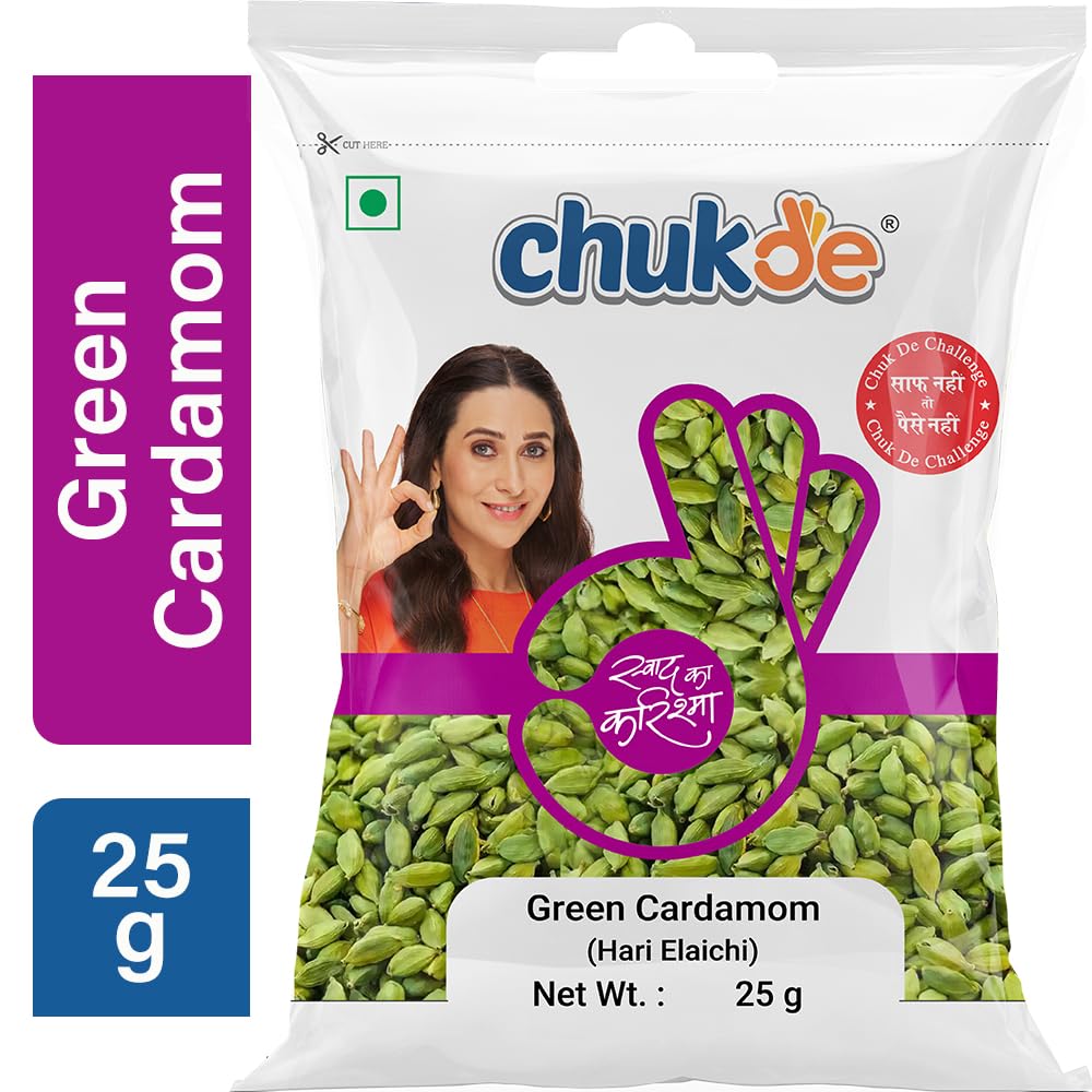 Chukde Hari Elaichi, Green Cardamom Whole Spices, 25g - Image 5 thumbnail