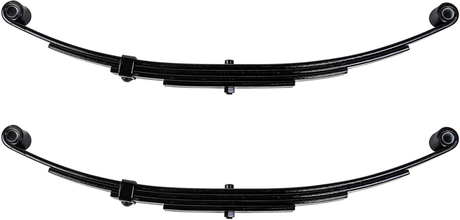 The Trailer Parts Outlet - 4 Leaf 25 1/4" x 1 3/4" Double Eye Springs for 3500 lb Trailer Axle, Pair of 2