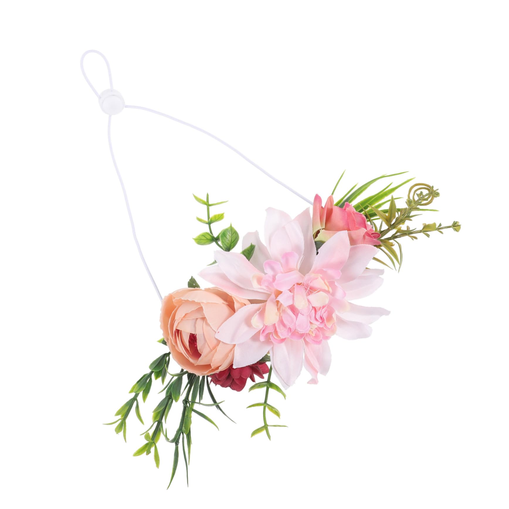 VOSAREA Pet Dog Wreath Headwear Floral Crown for Weddings and Special Occasions Fresh Natural Leaves Design Suitable for Cats and Dogs Pet Accessories for Parties