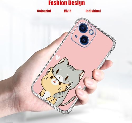 Miniatura 8 de Funda para iPhone 15 Plus, diseño de colibrí, mariposas y flores, a prueba de golpes, funda protectora de cuerpo completo de TPU resistente a los