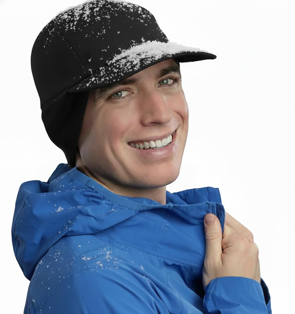 TrailHeads Sombrero de lluvia para hombre, sombrero de invierno al aire libre, sombreros impermeables para hombre, para correr, senderismo, Storm Runner