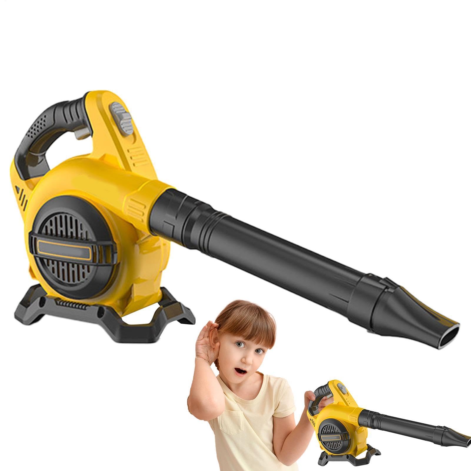 Soffiatore di foglie per bambini, strumento a batteria, supporto per bambini, 41,9 x 20 cm, kit paesaggistico per esterni, facile da usare, accessori per la casa per la scuola materna, famiglia, amici