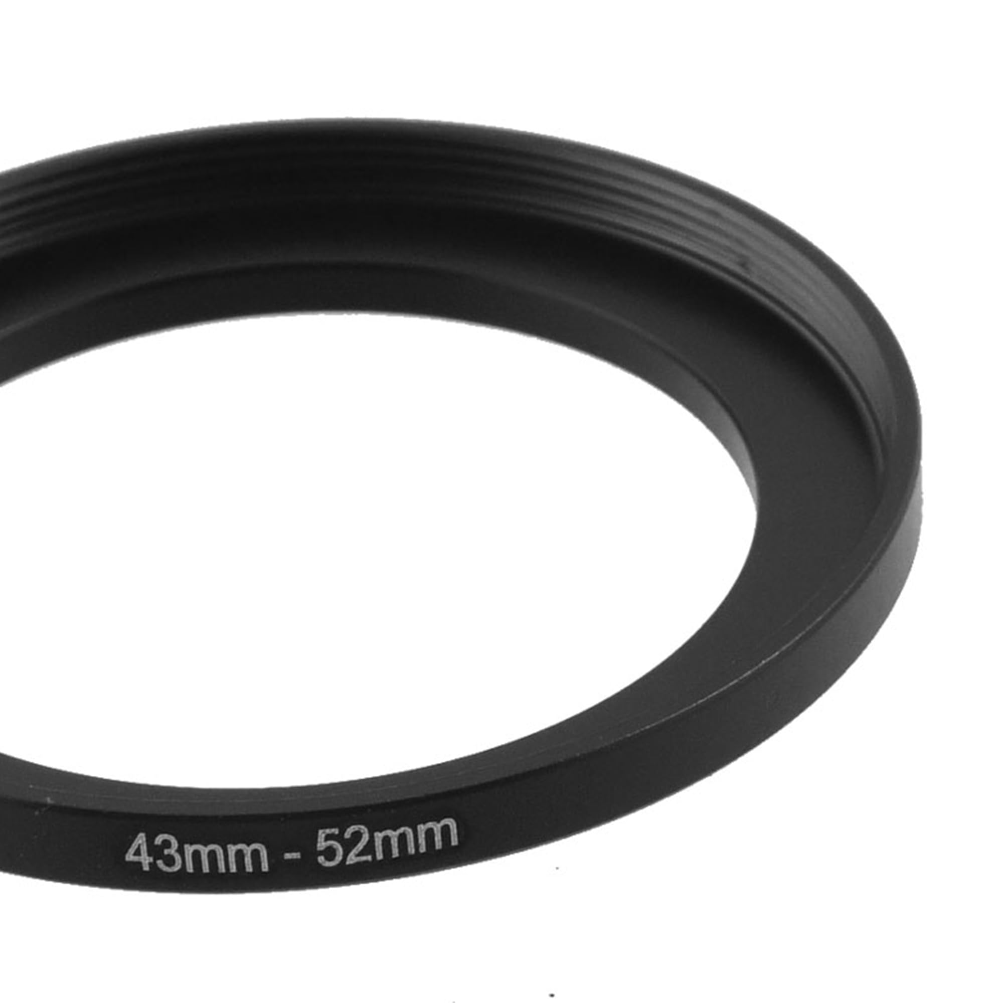 Sourcingmap Metalowy adapter pierścienia filtrującego Step Up, 43 mm do 52 mm step-up, filtry pierścieniowe do osłony obiektywów aparatu, aluminiowe pierścienie krokowe aparatu 43 mm do żeńskiego, 52