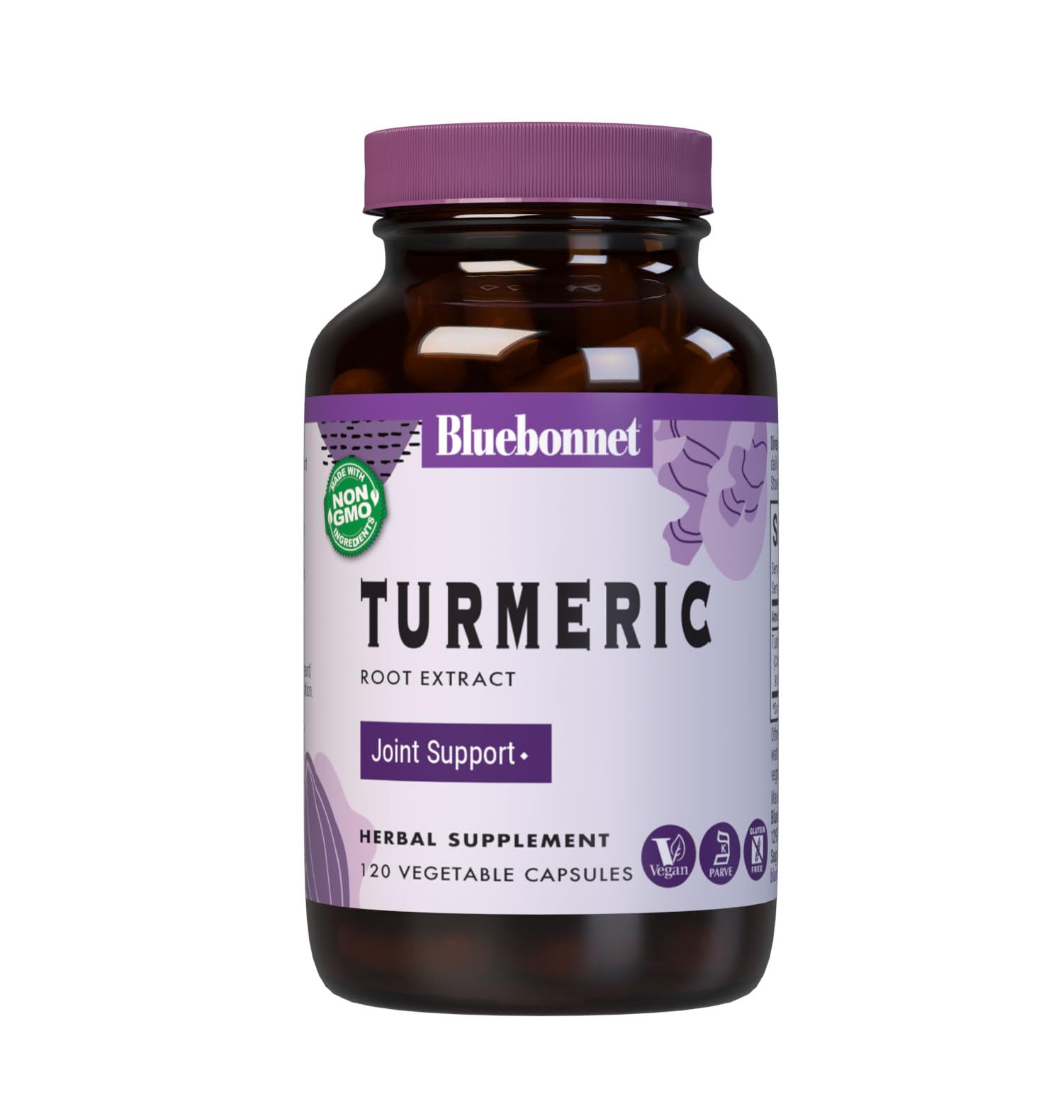 Bluebonnet Turmeric Root Extract Supplement, 120 Count 120 Count (Pack of 1)