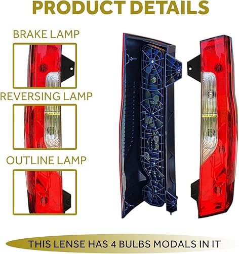 Miniatura 2 de Compatible con luces traseras Mercedes Sprinter W907 910 con bombillas 2019-2021 (lado izquierdo)