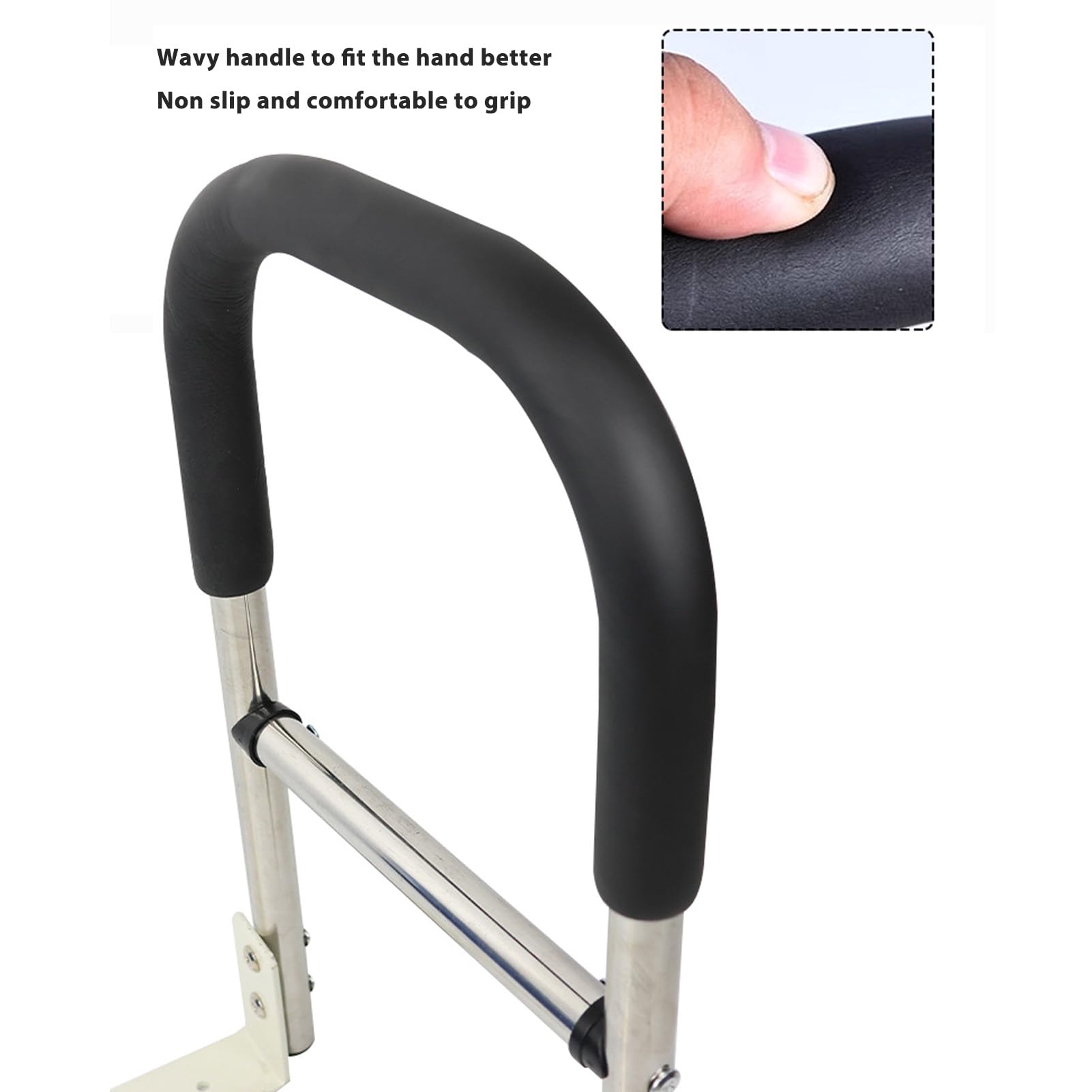 Barandillas de cama para adultos mayores Seguridad, evita resbalones Barra de asistencia para cama de acero inoxidable, manija de cama de seguridad Barandilla de cama para adultos mayores Discapacit