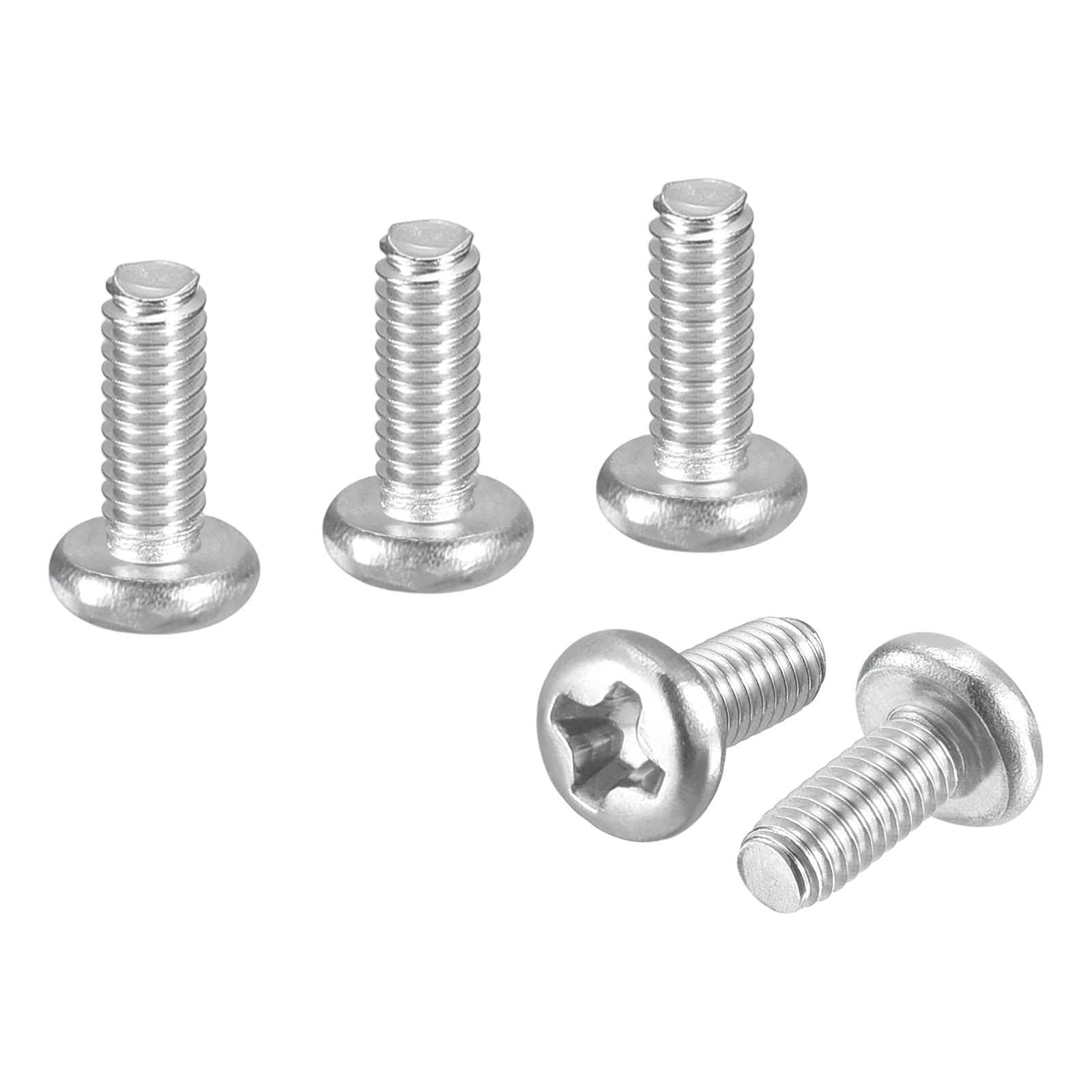 DTGN M2-0.4x5 Pan Head Machine Screws - 30pcs - Good for Machinery - 304 Stainless Steel Phillips Machine Screws Bolts - Silver