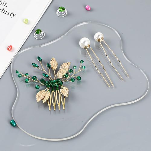 Miniatura 6 de Posavasos de acrílico, posavasos transparentes para escritorio, posavasos de acrílico para escritorio, costa irregular transparente, posavasos de