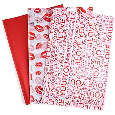 MIAHART Valentine's Day Tissue Paper Pack Cover