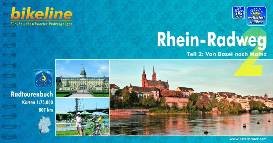 bikeline Radtourenbuch, Rhein-Radweg Teil 2: Von Basel nach Mainz ...