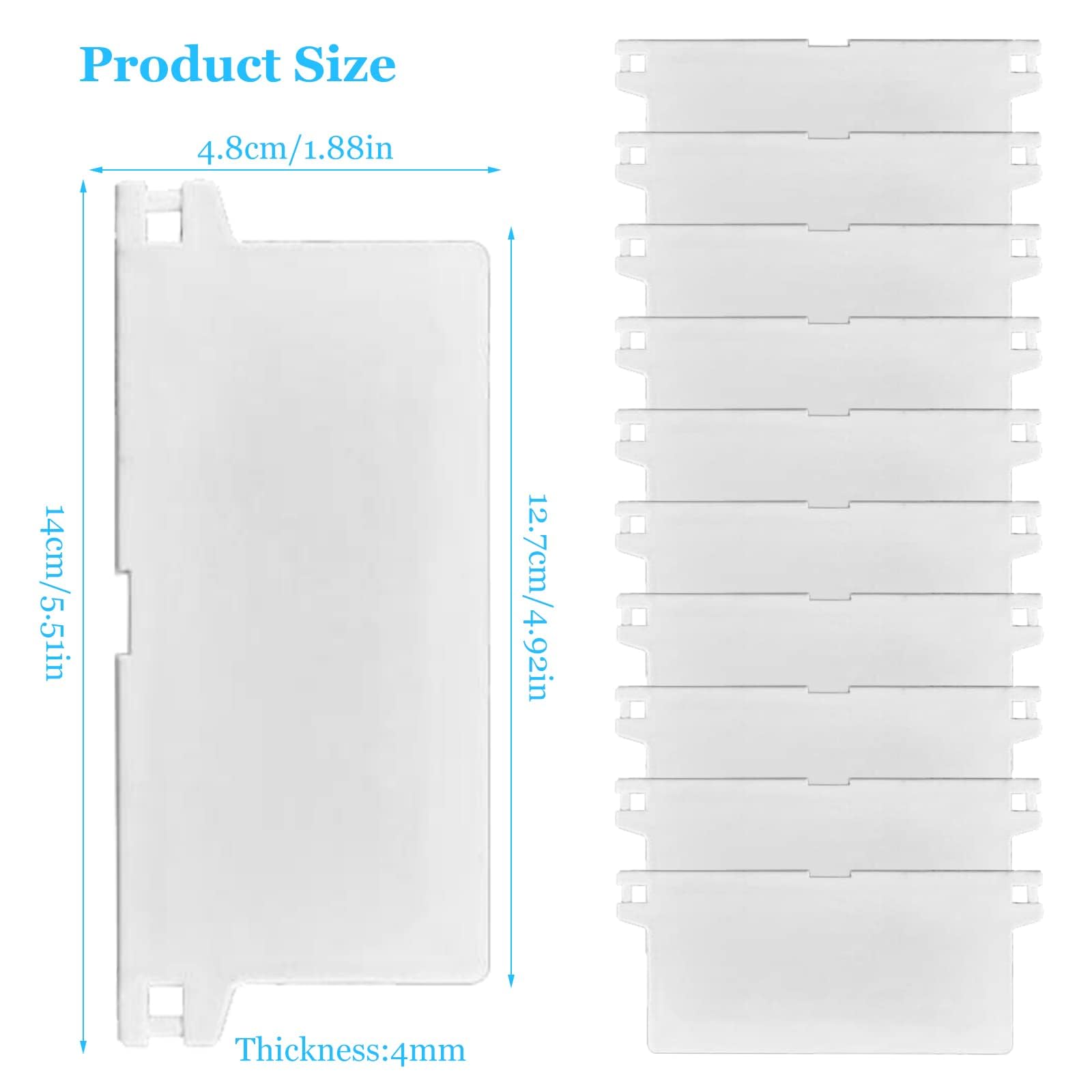 10 Pezzi Verticali a Lamelle Accessori Pesi di Tende Verticali 127mm - Ricambi Universali per Lamelle, Accessori di Riparazione per Tende a Lamelle e Persiane, Bianco, per Casa e Ufficio