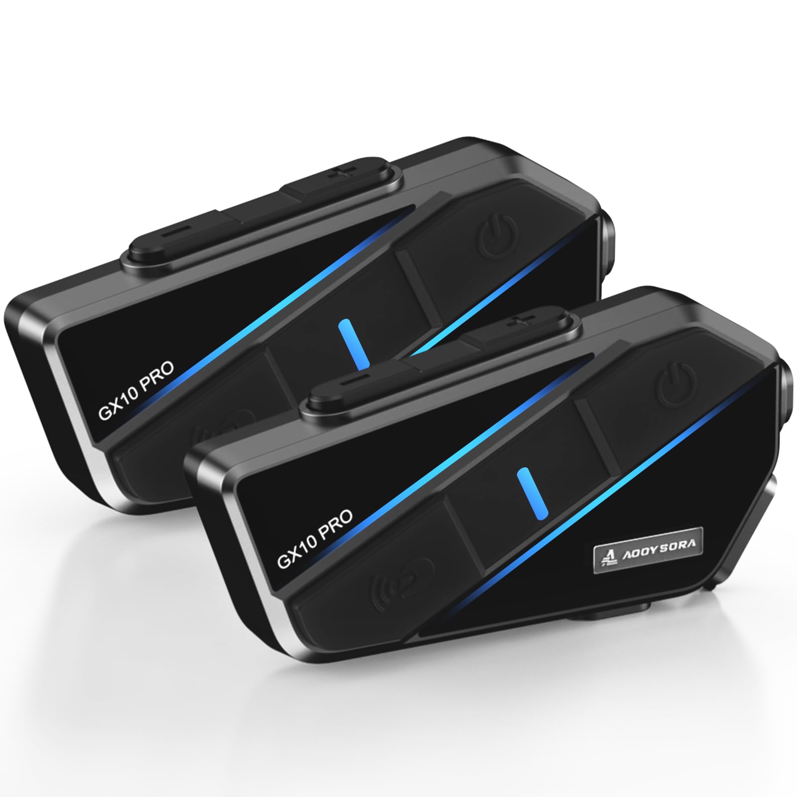 バイク インカム GX10 PRO 1-10人同時通話 2台 Amazon.co.jp: 【大きなボタン】 AOOYSORA バイク インカム GX10 PRO 1