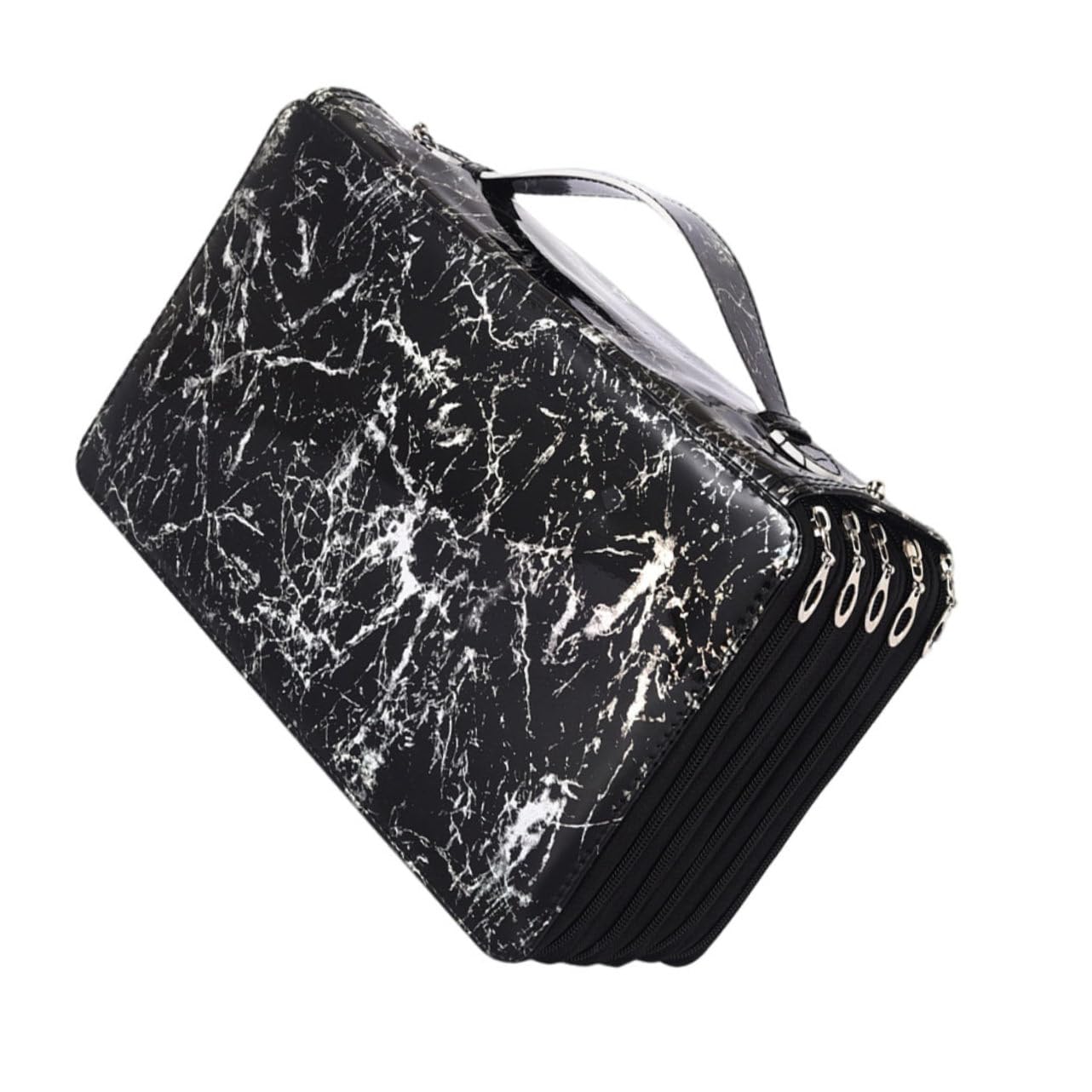 Lurrose Grande Capacità Astuccio Organizzare Matite Oxford, Portapenne, Multistrato, Cerniera Portatile per Scuola Cancelleria
