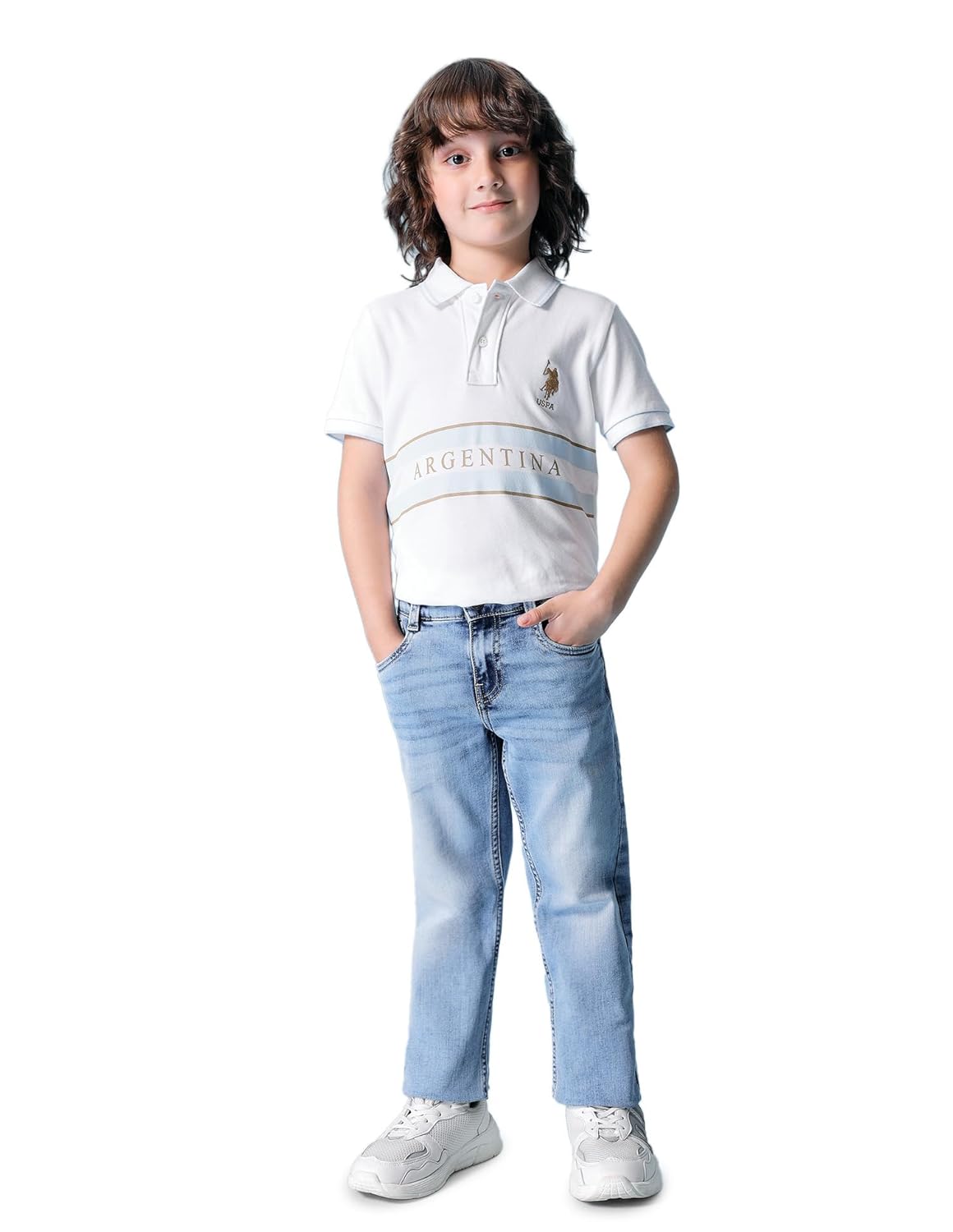 Relaxed fit Boys Cotton Jeans