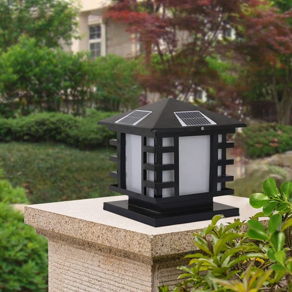 LED-Solar-Pfostenleuchten for den Außenbereich, Landschaftsbeleuchtung, quadratisch, wasserdicht, for den Außenbereich, for den Garten, for den Innenhof, for den Zaun(25 * 28cm)