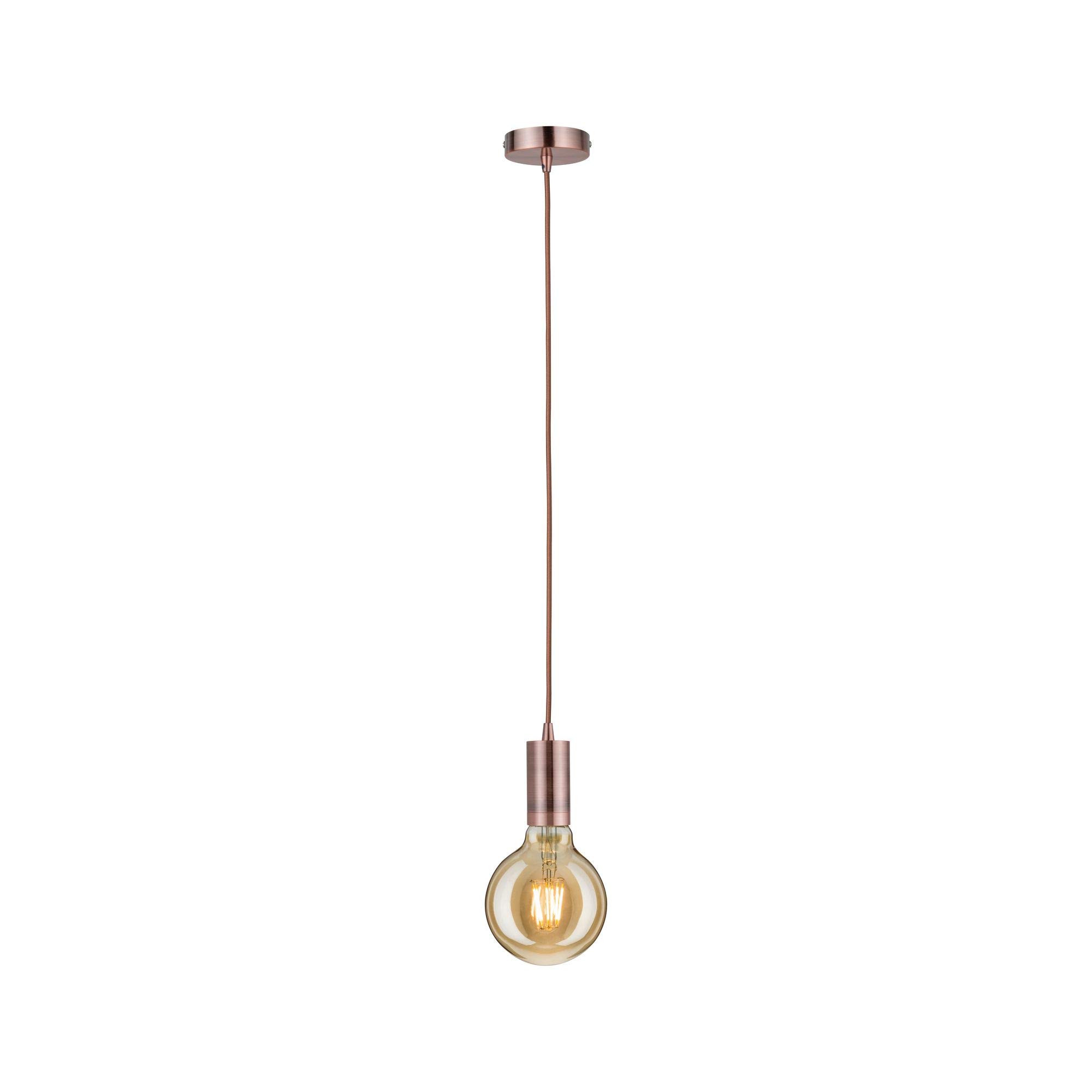 Paulmann 50387 luminaire en suspension Neordic Haldis max. 20 watts suspension Cuivre éclairage de plafond métal, luminaire suspendu Métal E27