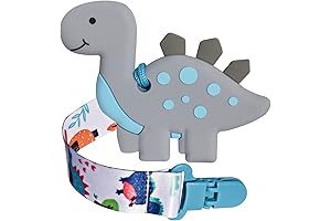 Adorable Dino Teether and Clip Duo: A Valentines Surprise for Precious Infants